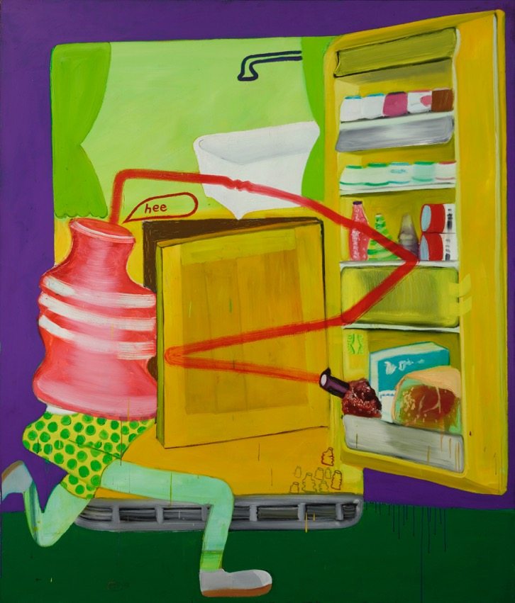 Peter Saul, Ice Box 8, 1963, Oil on canvas, 190 x 160 cm, Hall Collection, © Peter Saul, Courtesy Hall Art Foundation, Photo: Jeffrey Nintzel