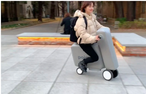 Introducing soft mobility- poimo the electric scooter that you can inflate with air. FAD MAGAZINE