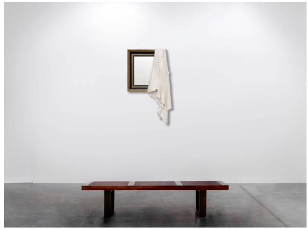 Ryan Gander I be... (xxv), 2018 Antique mirror, marble resin 160 x 85 x 15 cm 62 7/8 x 33 3/8 x 5 7/8 in FAD MAGAZINE