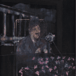 Francis Bacon, 'Paisaje con el Papa/Dictador', c.  1946, óleo sobre lienzo, 55 1/8 × 43 1/4 pulgadas (140 × 110 cm) © The Estate of Francis Bacon.  Todos los derechos reservados.  CAD 2022