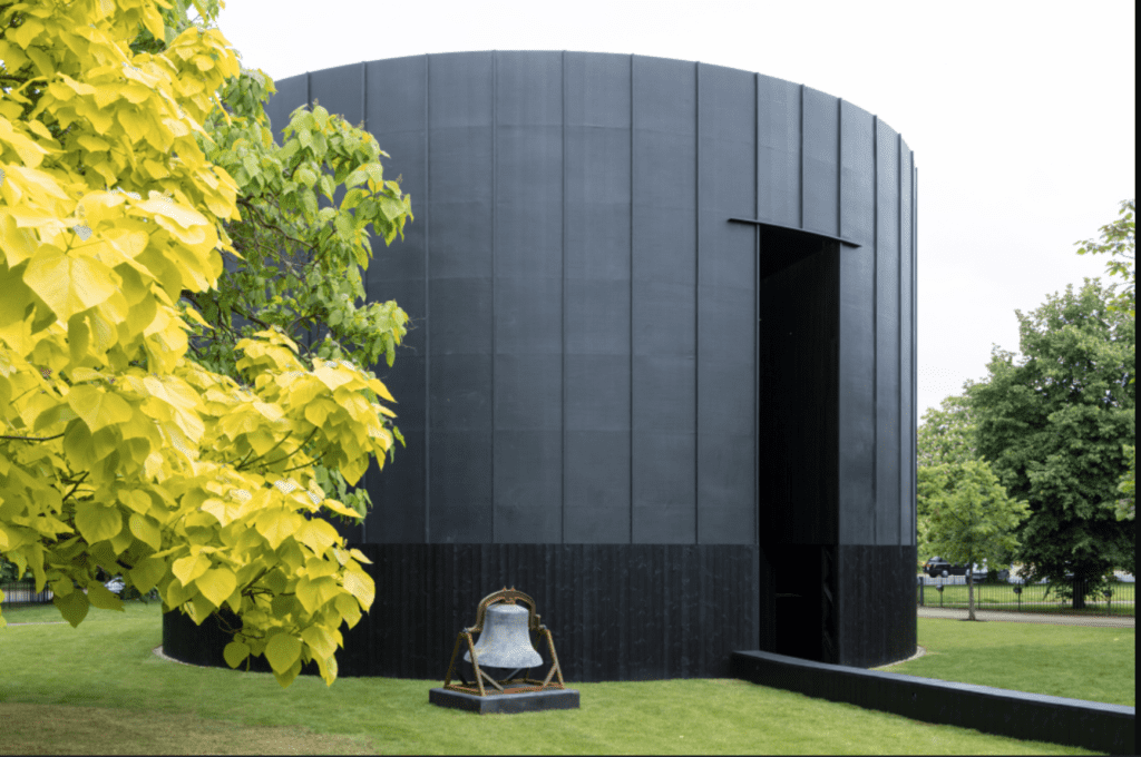 BLACK CHAPEL FROM THEASTER GATES IS THE 21ST SERPENTINE PAVILION