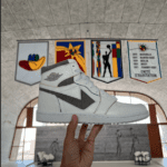 Daniel Arsham + The Shoe Surgeon create 4 Air Jordans for "Le Modulor du Basketball" at MAMO