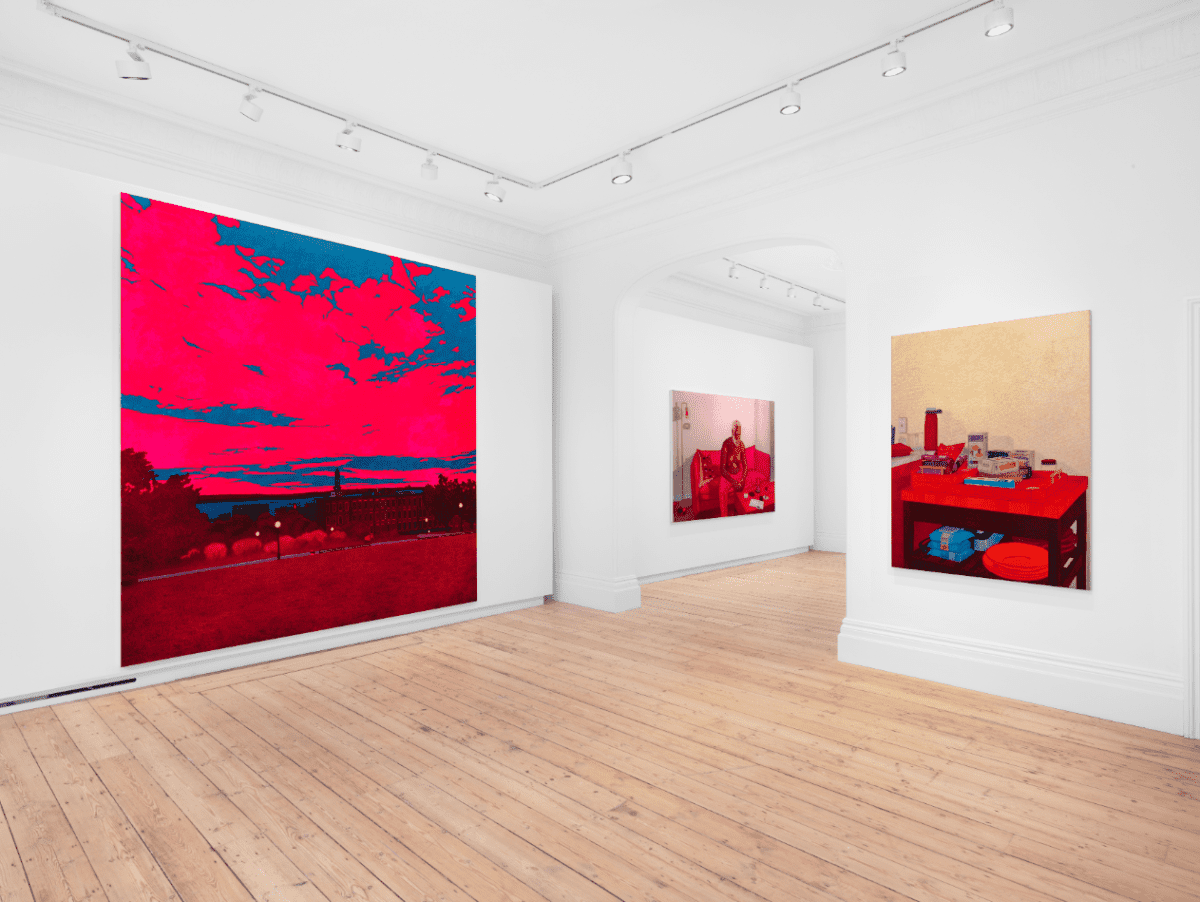 Installation view, Arcmanoro Niles: You Know I Used To Love You but Now I Don’t Think I Can: There Ain’t No Right Way To Say Goodbye Again, Lehmann Maupin, London. November 9, 2022 – January 7, 2023. Courtesy the artist and Lehmann Maupin, New York, Hong Kong, Seoul, and London. Photography by Eva Herzog.