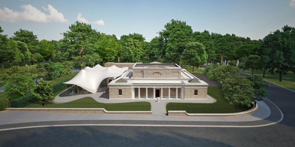 Serpentine Sackler Gallery rendering ZHA press page