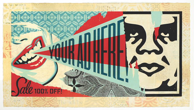 Shepard Fairey, Beyond the Streets Billboard, 2018, 