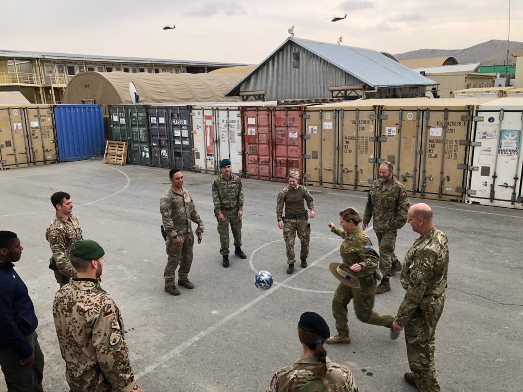 Soldiers from across the world at the Afghan National Army Officer Academy in Kabul