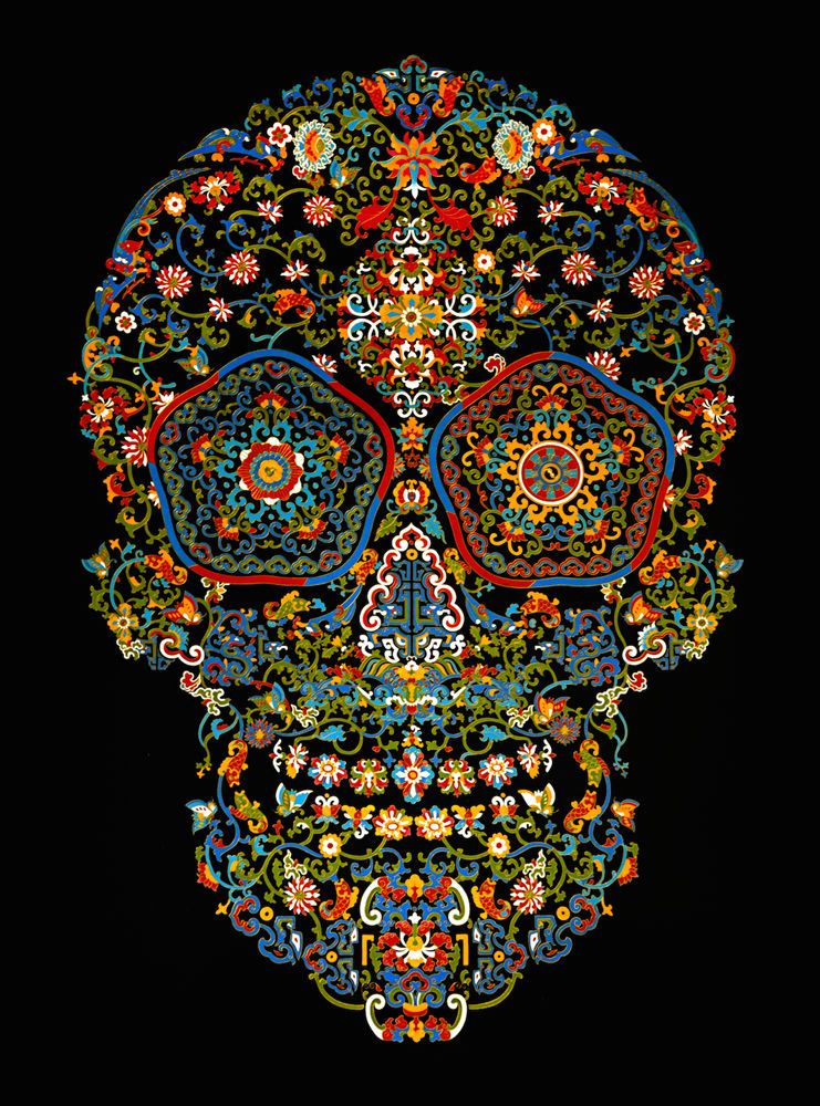 TSAI Jacky, Cloisonné skull, 2015
