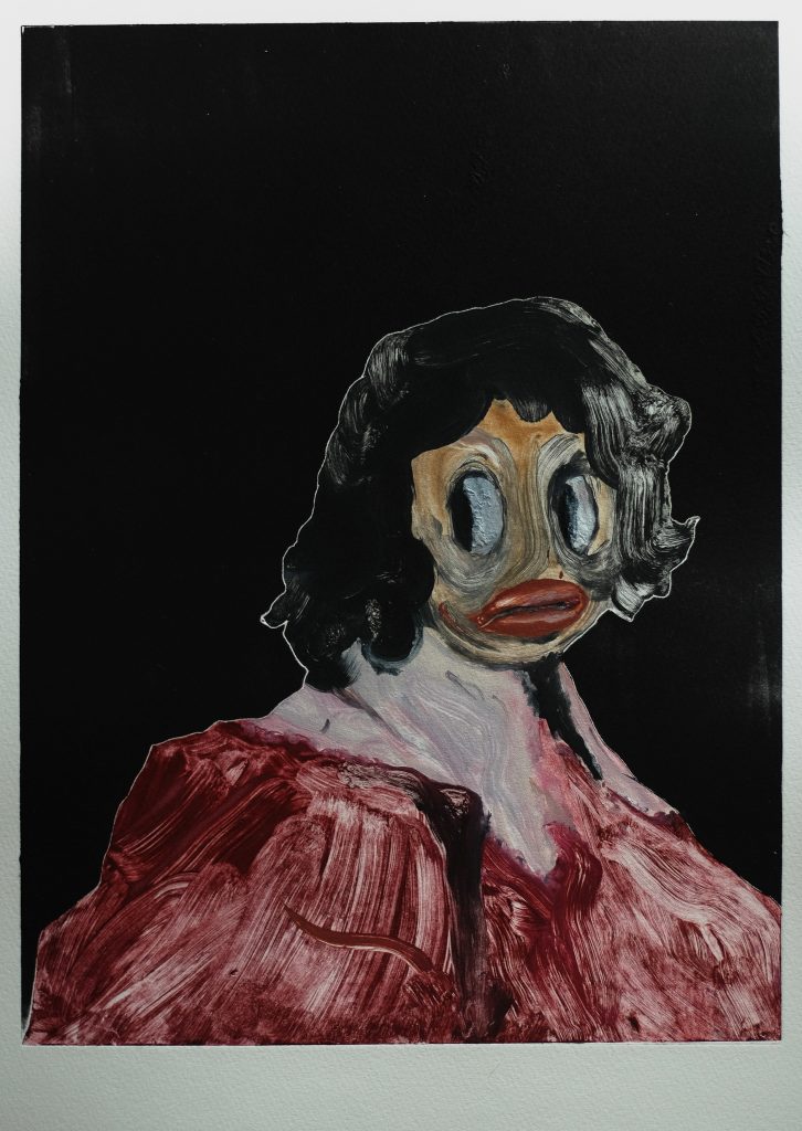 Tasha Gray, important man, Monotype, 26.3 x 35.4 cm