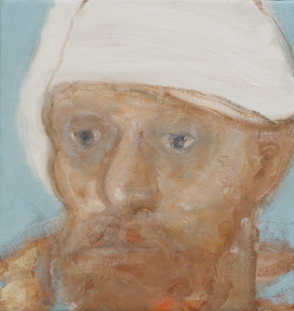 The Painter Van Gogh V, Oil on Jute Canvas, 46x43.5 cms FAD MAGAZINE