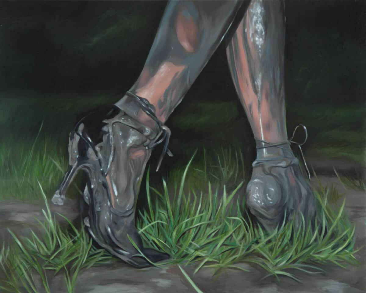 Brittany Shepherd The Path, 2022 Oil on panel 60 × 76 cm (24 × 30 in) Courtesy the artist & gallery