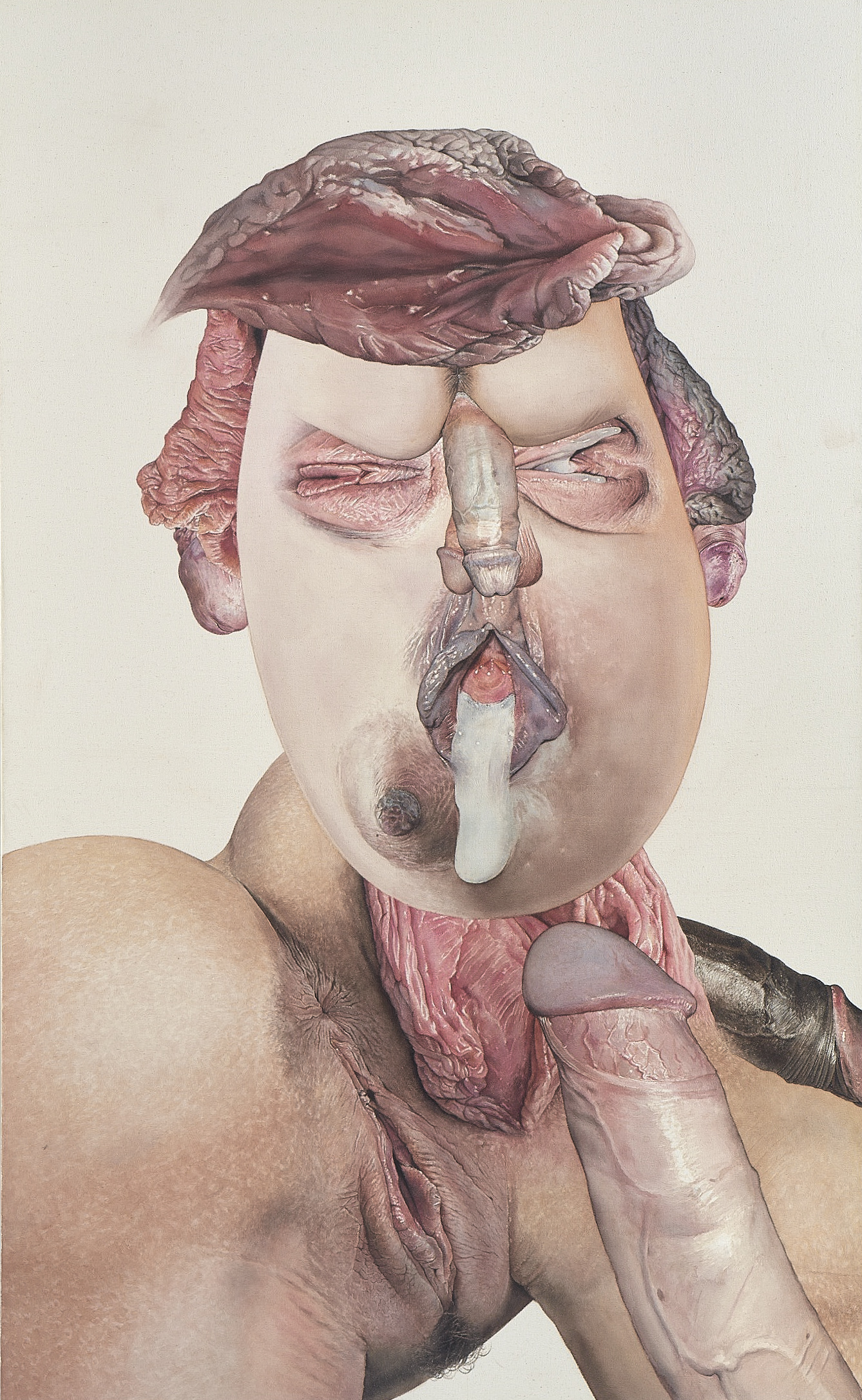 Alfred Steiner Why I Want to Fuck Donald Trump, 2016 Watercolor on canvas 60 x 37 inches 152.4 x 94 cm