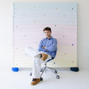 Werner Bronkhorst heads to Berlin with his largest exhibition to date Werner Bronkhorst in front of Come Up For Air