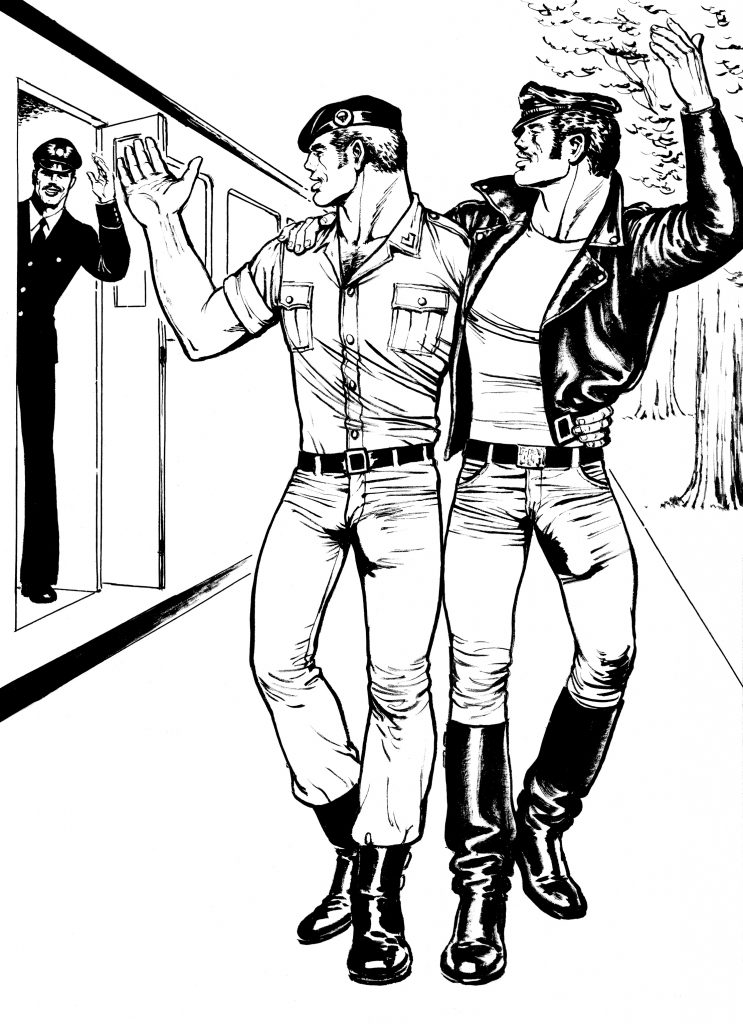 Untitled from Sex on the Train 1974 © Tom of Finland Tom of Finland Foundation Permanent Collection