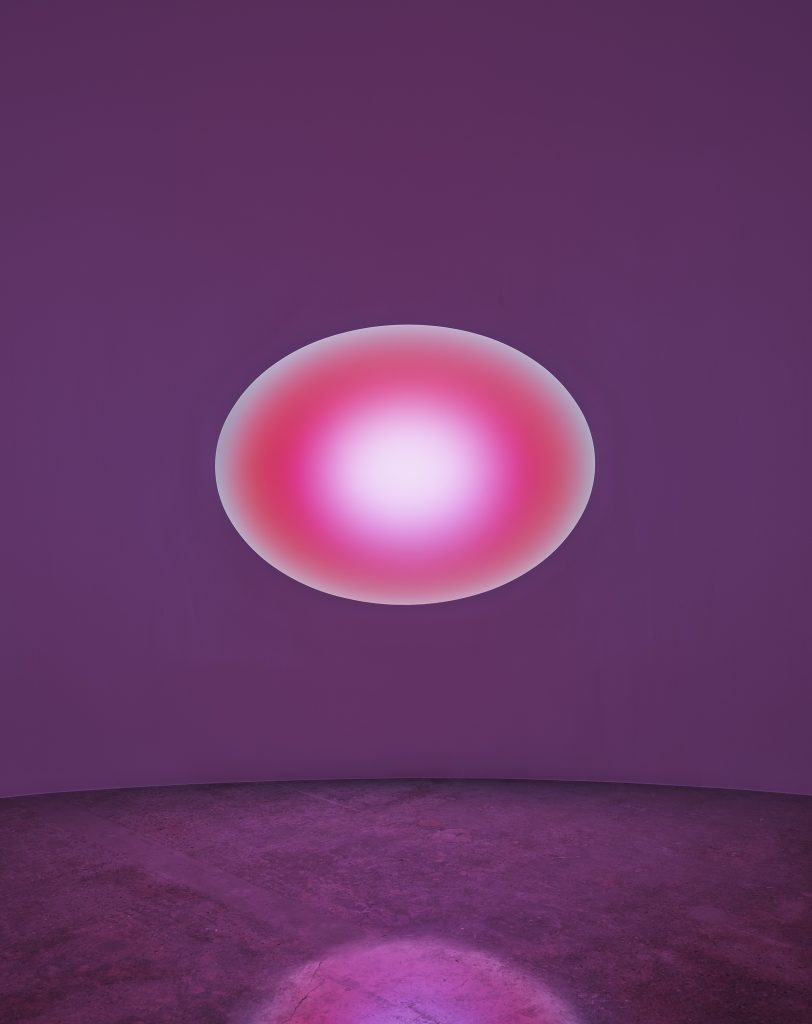 James Turrell, VARDA (03), 2017, LED light, etched glass, shallow space, 71" × 53" (180.3 cm × 134.6 cm), INSTALLATION, No. 70502 
