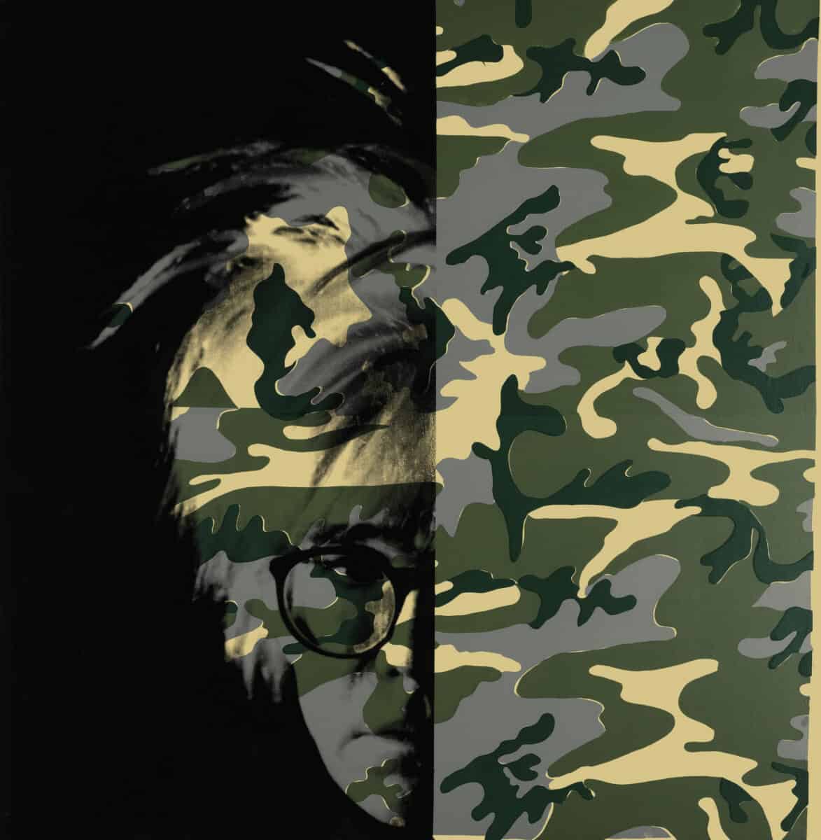 Andy Warhol Self-Portrait (Camouflage), 1986 © 2023 Andy Warhol Foundation for the Visual Arts, Inc. ARS/Copyright Agency.