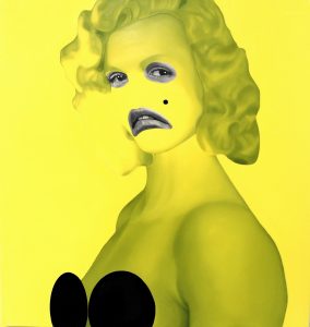 Yellow Marylin, Oil on canvas,
