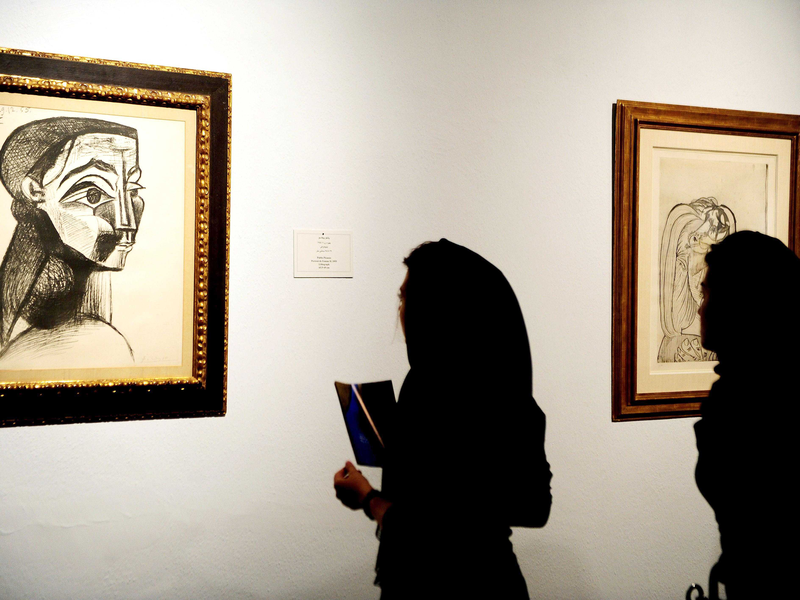 One of the known Pablo Picasso works held in collections of the Museum of Contemporary Art in Tehran. (Associated Press) Read more: https://www.smithsonianmag.com/smart-news/ten-picassos-discovered-amid-tehran-museums-hidden-collection-western-art-180969899/#PcxDrRRQB73PjMmT.99 Give the gift of Smithsonian magazine for only $12! http://bit.ly/1cGUiGv Follow us: @SmithsonianMag on Twitter