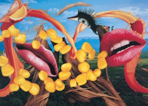 Jeff Koons Lips, 2000 (detail) Oil on canvas 120 × 168 inches (304.8 × 426.7 cm) © Jeff Koons