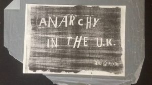 Jamie Reid, Anarchy In The UK, 1976, Courtesy John Marchant Gallery