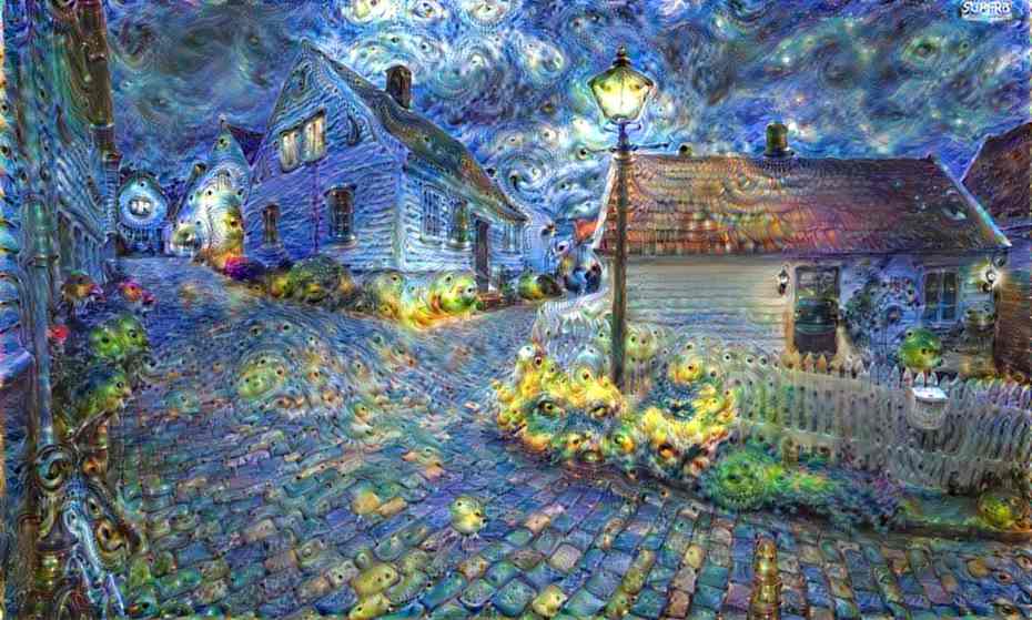  Moonage Daydream: art created by Deep Dream. Photograph: Deep Dream