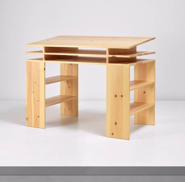 Donald Judd Standing Writing Desk #40, Designed in 1984 and executed in 2012. Estimate: £5,000 - 7,000 To be offered in the Online-Only Sale of Desktop 