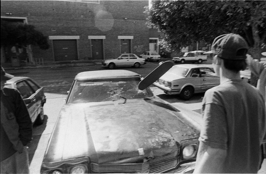 obin Yelland, Corey Chrysler focuses his car, 1992 FAD MAGAZINE