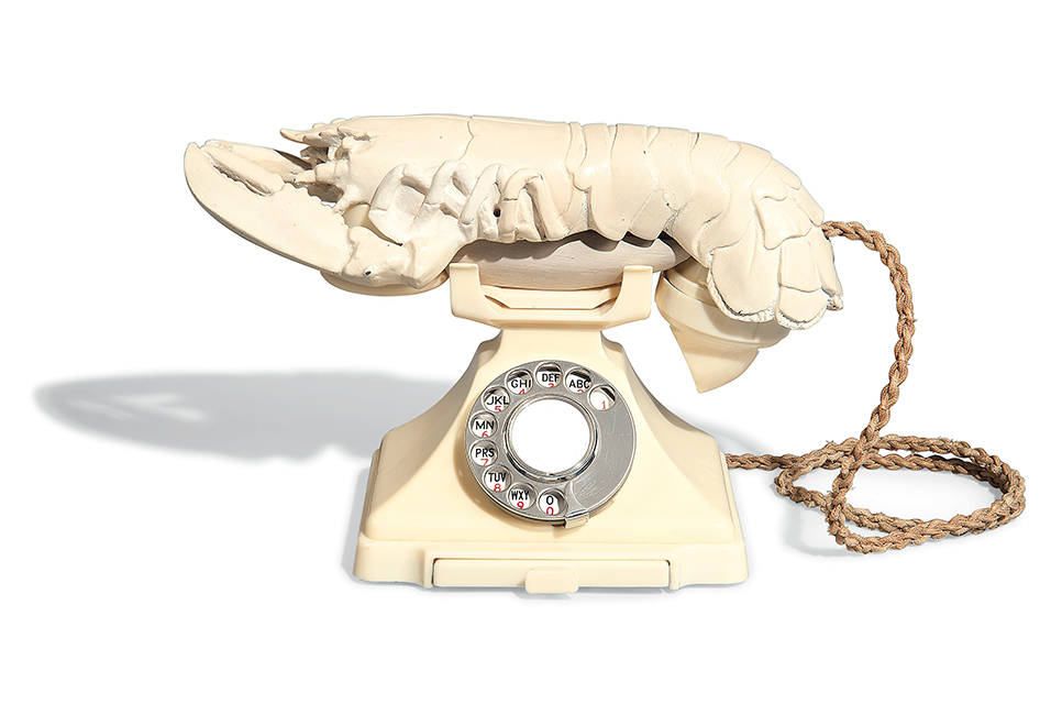 Dali white lobster phone