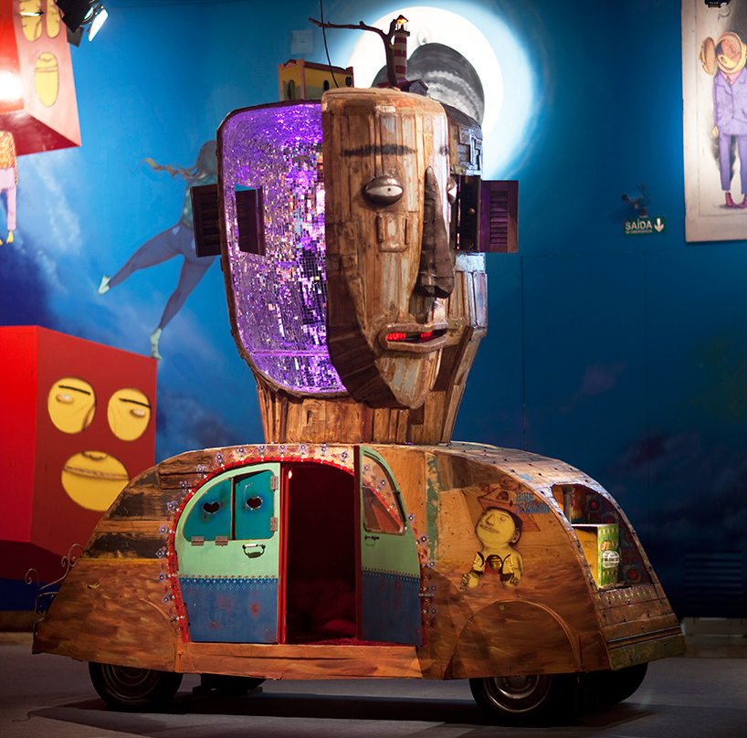 Os Gemeos has created this great Volkswagen Beetle installation