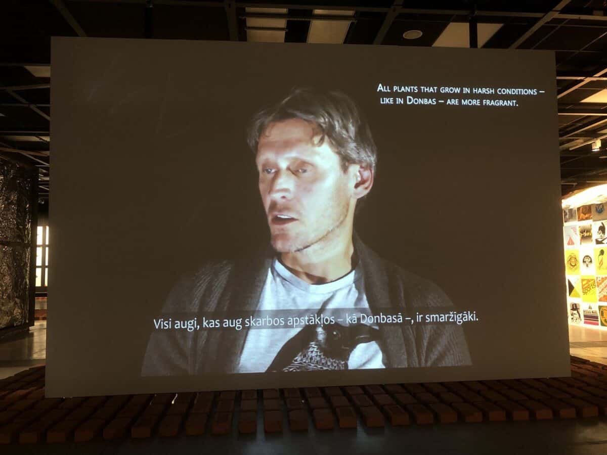 Installation view of Atmi?M?TRA, 2021 [rememberMINT, 2021] by O?a Mihai?uka at the Exhibition “Decolonial Ecologies” curated by Ieva Astahovska, in Riga, November 2022 - January 2023. Photo credit: Toby Üpson