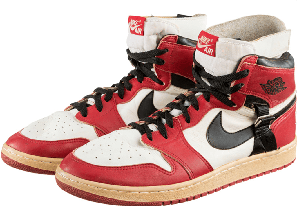 Agriculture Set out matchmaker Old second hand (probably smelly) Nike Air Jordan 1s Sell for Record  $55,000 at auction. - FAD Magazine