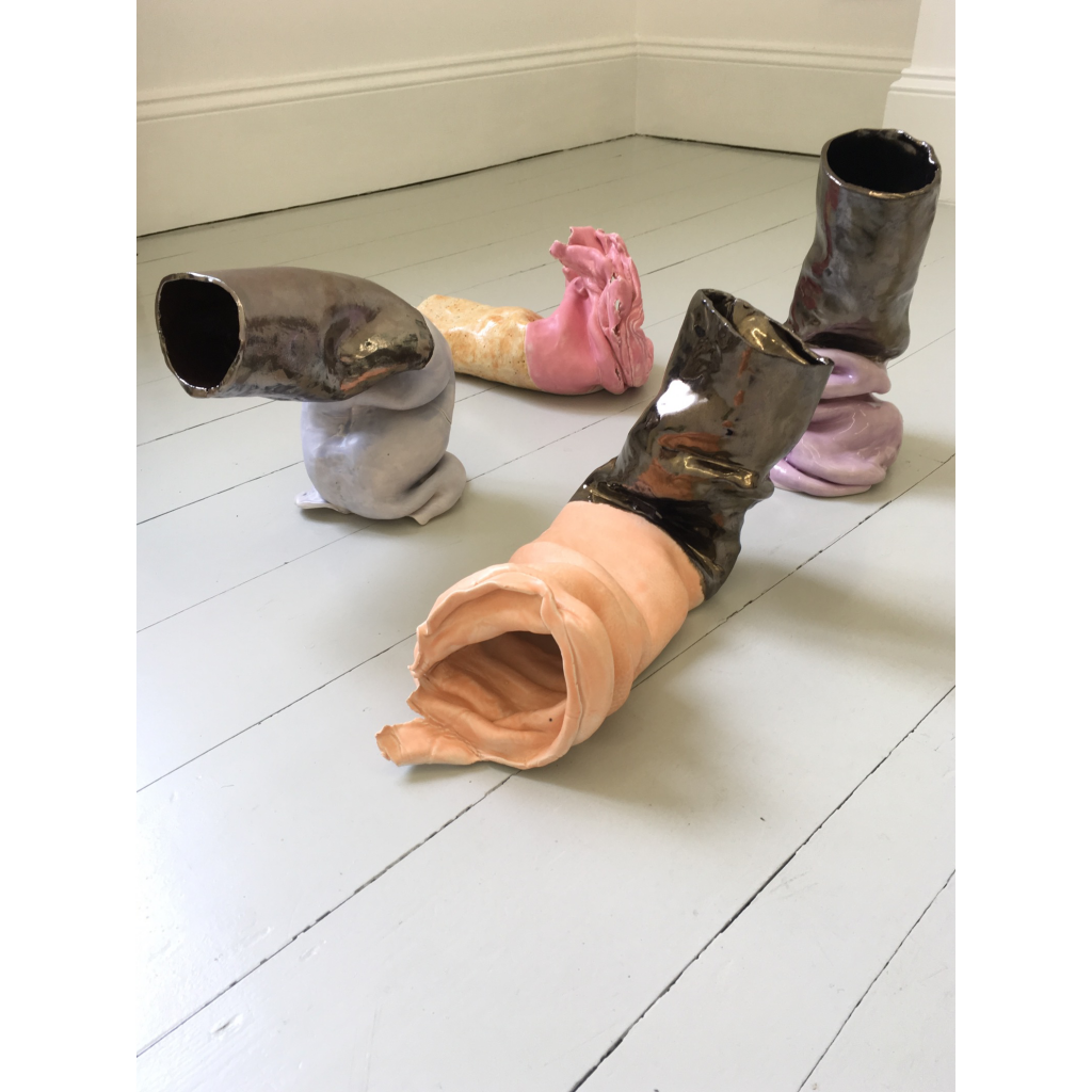 Untitled (Fags) (2019), Glazed ceramic, Dimensions variable, Sandra Lane