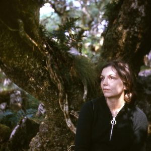 Nancy Holt at Wistman’s Wood, Dartmoor National Park, UK, 1969 Photograph: Robert Smithson © Holt/Smithson Foundation, Licensed by VAGA at ARS, New York