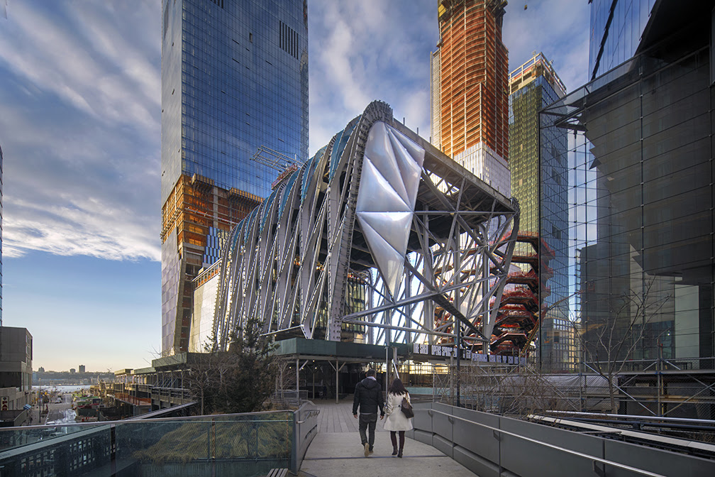 The Shed as seen from the High Line, Feb 2018. Photo: Ed Lederman