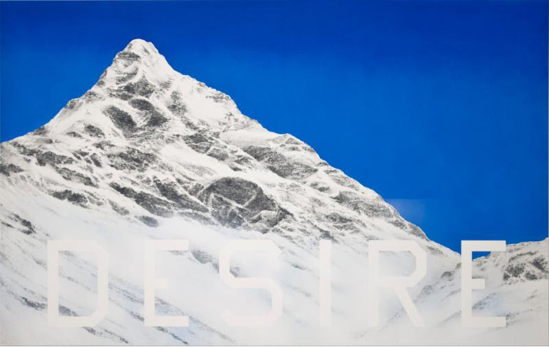 Ed Ruscha, Desire, 2013, acryclic on canvas, 50 × 80 inches (127 × 203.2 cm) © Ed Ruscha