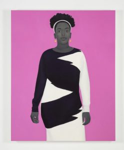 Amy Sherald Sometimes the king is a woman, 2019 Oil on canvas 137.2 x 109.2 x 6.4 cm / 54 x 43 x 2 1/2 inches Photo: Timothy Doyon © Amy Sherald FAD Magazine