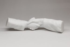 Ai Weiwei, Hands Without Bodies, 2017. Marble. 4.8 x 6.7 x 22.6 inches.
