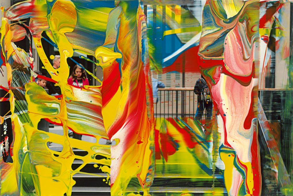  Gerhard Richter, MV. 92, 2011 Lacquer on color photograph, 4 × 5 ? inches (10 × 15 cm) © Gerhard Richter 2019 (15032019)