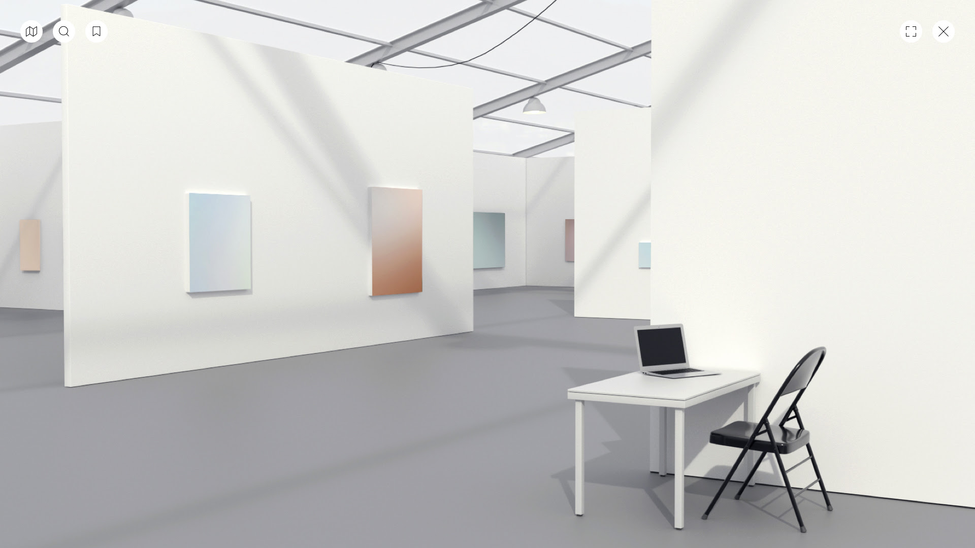 Digital renderings of UNTITLED, ART Online, powered by Artland.