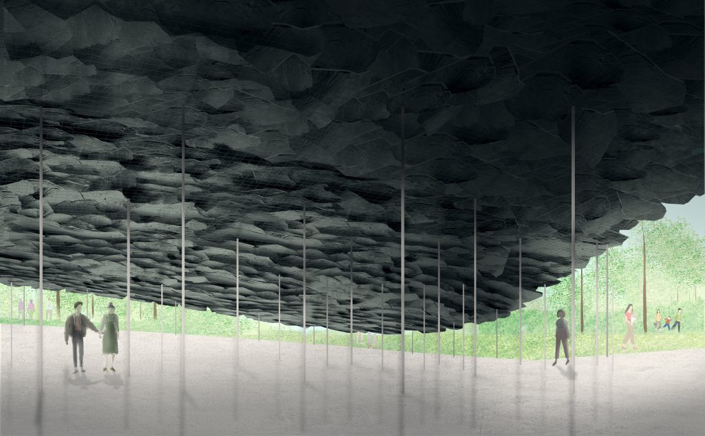 Image Credit: Serpentine Pavilion 2019, Design Render, Exterior and Interior Views © Junya Ishigami + Associates