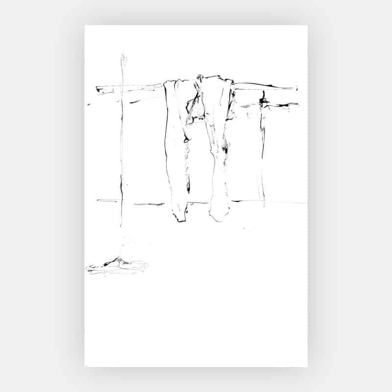 Jamiu Agboke Trousers Drawing, 2022 Ink on paper 59 x 42 cm