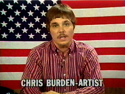 FAD MAGAZINE Chris Burden, The TV Commercials, 1973-1977 | 2000, (still) Edited by Peter Kirby, Media Art Services © Chris Burden / licensed by The Chris Burden Estate. Courtesy Electronic Arts Intermix (EAI), New York