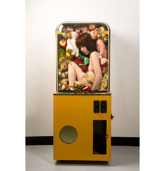 Chien – Yang Wang Girl in Toy Claw Crane Machine 2012 Giclee print on Epson photographic paper mounted on aluminium with UV seal 164.8 x 109.8 cm (64.8 x 43.2”)