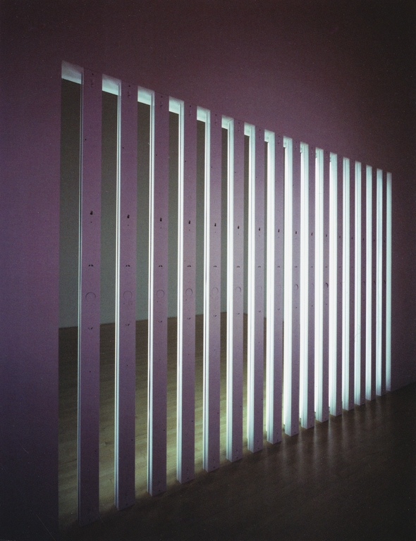 New Dan Flavin exhibition to open.