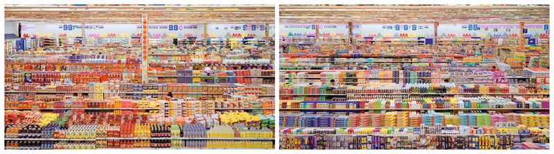 Andreas Gursky 99 Cent II, Diptych, 2001 C-Print Each: 206 x 341 x 6.2 cm © Andreas Gursky/DACS, 2017 Courtesy: Sprüth Magers FAD Magazine 